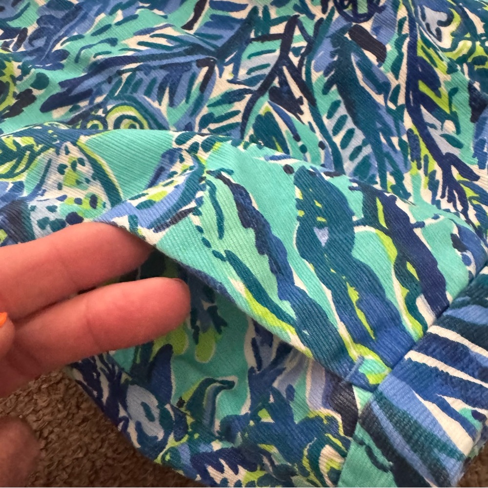 Lilly Pulitzer Blue and Green Floral Patterned shorts - Picture 7 of 7